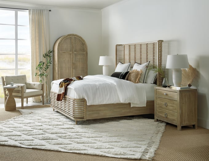 Hooker Furniture Surfrider Rattan Bed | Layla Grayce
