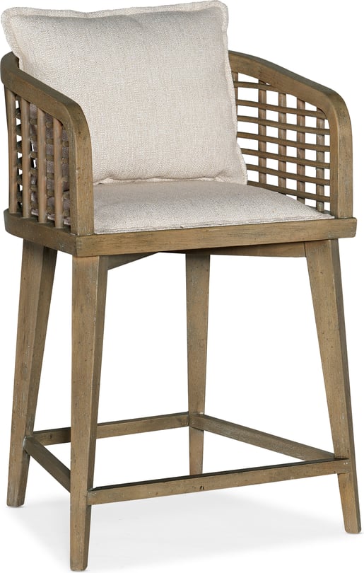 Sundance Barrel Back Swivel Counter Stool - Thumbnail 5