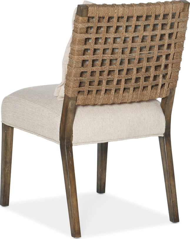 Hooker Furniture Sundance Woven Back Side Chair - Thumbnail 3
