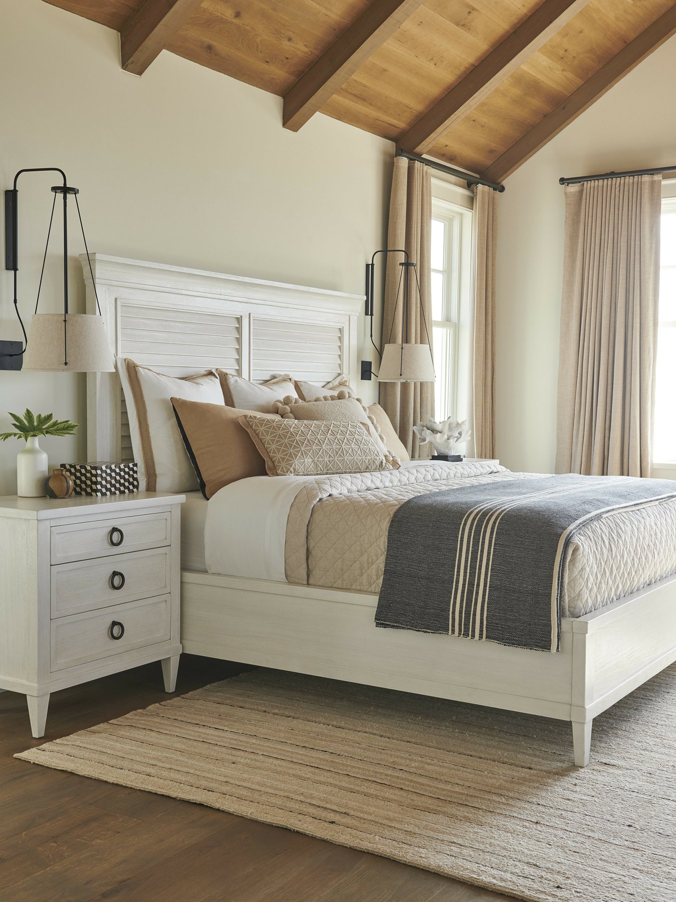 Royal Palm Louvered Headboard