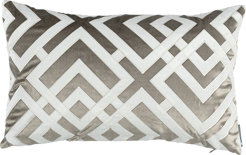 Karl Velvet Basket Weave Pillow - Thumbnail 2