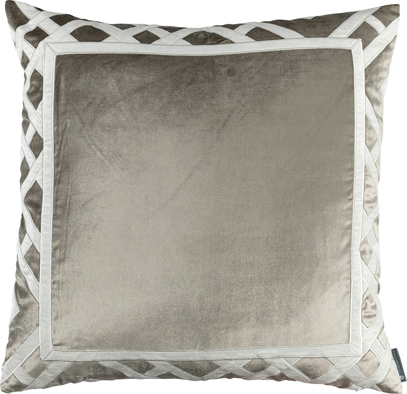 Karl Velvet Basket Weave Pillow