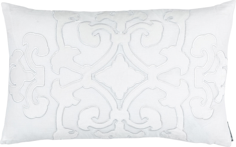 Angie Linen & Velvet Lumbar Pillow
