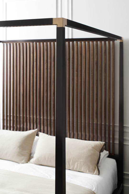 Pinstripe Canopy Bed - Thumbnail 3