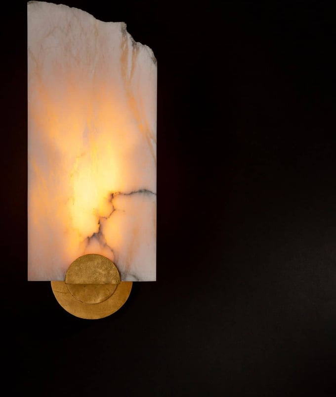 Regina Andrew Jonah Alabaster Sconce | Layla Grayce