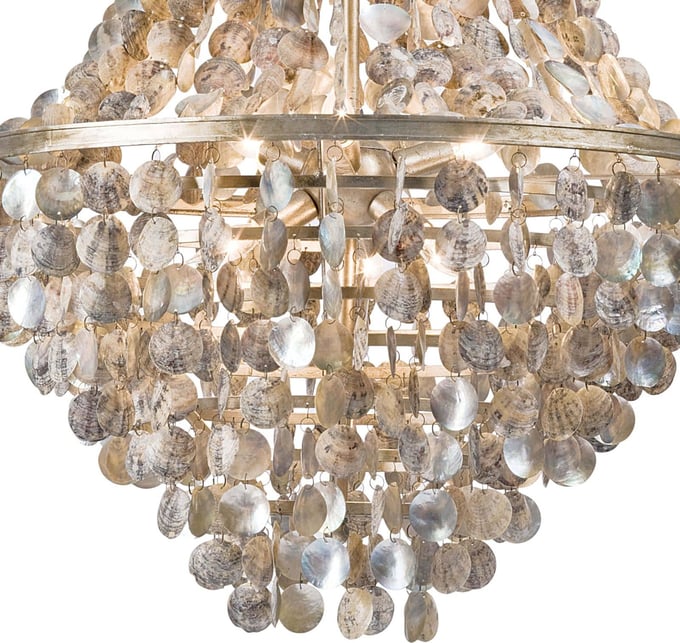 Regina Andrew Capri Abalone Shell Chandelier - Thumbnail 5
