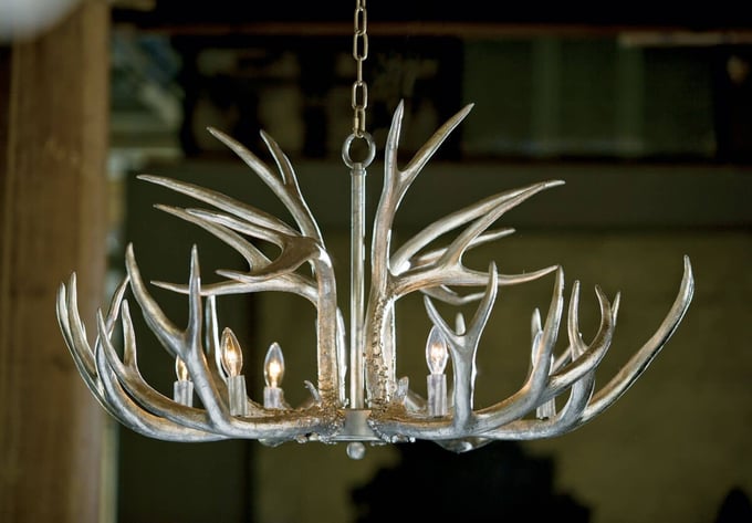 Regina Andrew Antler Chandelier - Thumbnail 2