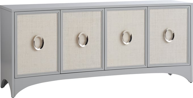 Newbury Park Raffia Media Console - Thumbnail 2