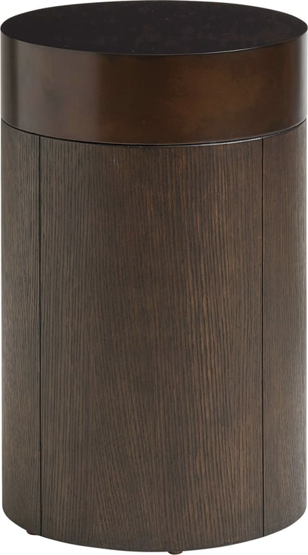 Black Diamond Round End Table - Thumbnail 2