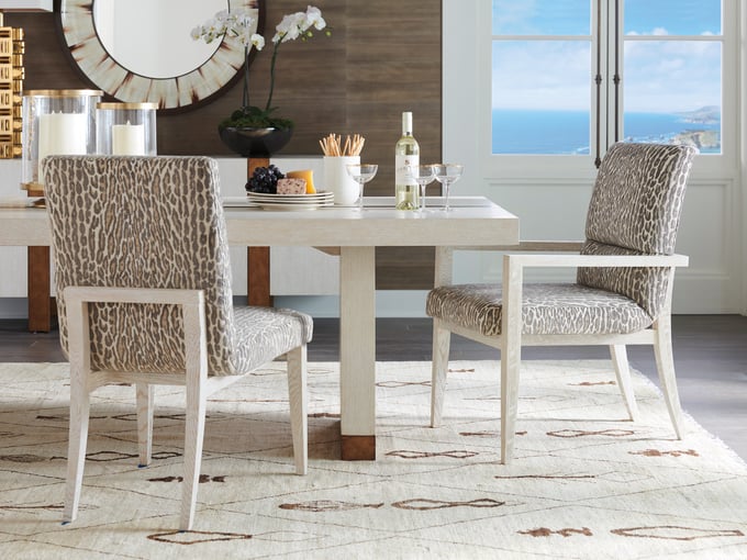 Palmero Pattern Arm Chair - Thumbnail 3