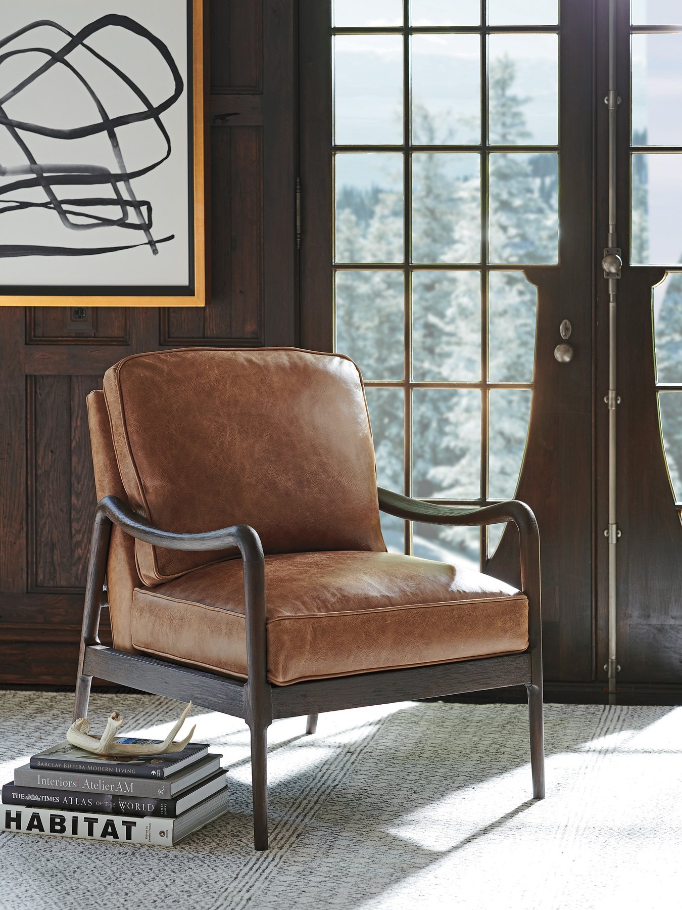 Barclay Butera Leblanc Leather Chair | Layla Grayce