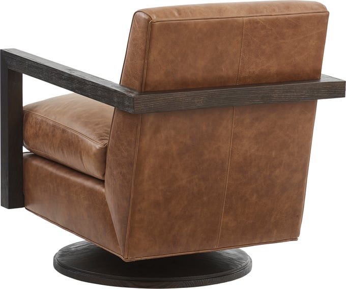 Willa Leather Swivel Chair