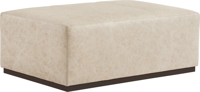 Sterling Leather Ottoman