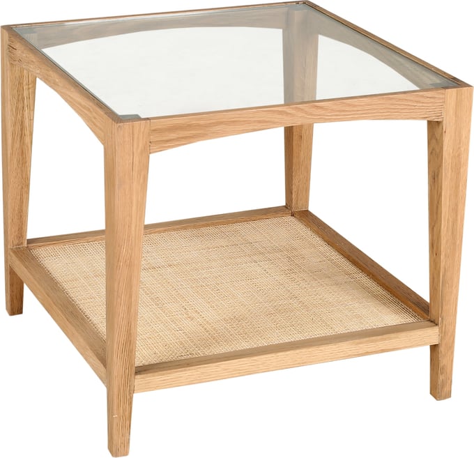 Halston Cane Side Table - Thumbnail 2