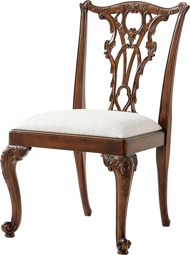 Seated in Rococo Splendour Side Chair