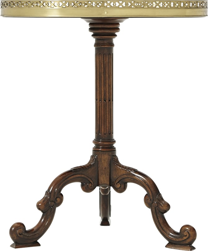 Radiating Parquetry Accent Table - Thumbnail 5