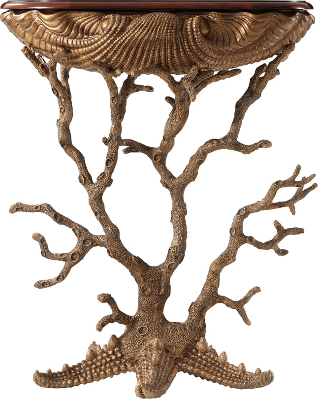 Gilt Grotto Accent Console Table - Thumbnail 2