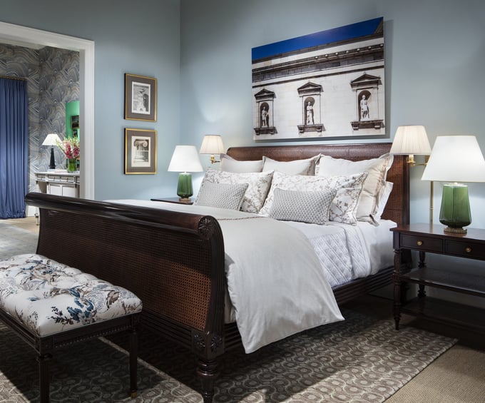 Theodore Alexander Alexa Hampton Denison Sleigh California King Bed - Thumbnail 3