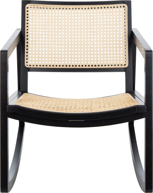 Layla Grayce Essentials Edmonson Rattan Rocking Chair - Thumbnail 2
