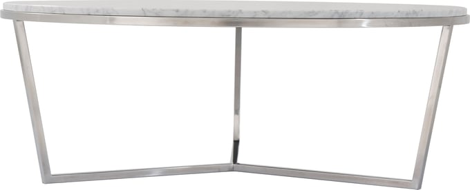 Fisher Round Marble Cocktail Table - Thumbnail 2