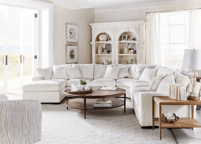 Theodore Alexander Nova Round Cocktail Table | Layla Grayce