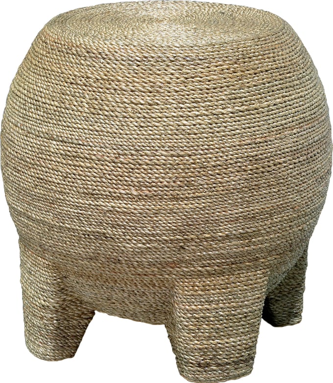 Wrapped Rope Bulb Stool