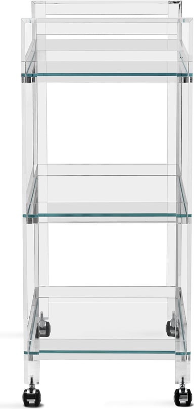 Ava Acrylic Bar Cart - Thumbnail 3