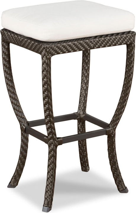 Woven Outdoor Backless Bar Stool