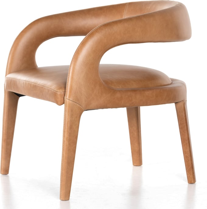 Hawkins Leather Dining Chair - Thumbnail 2