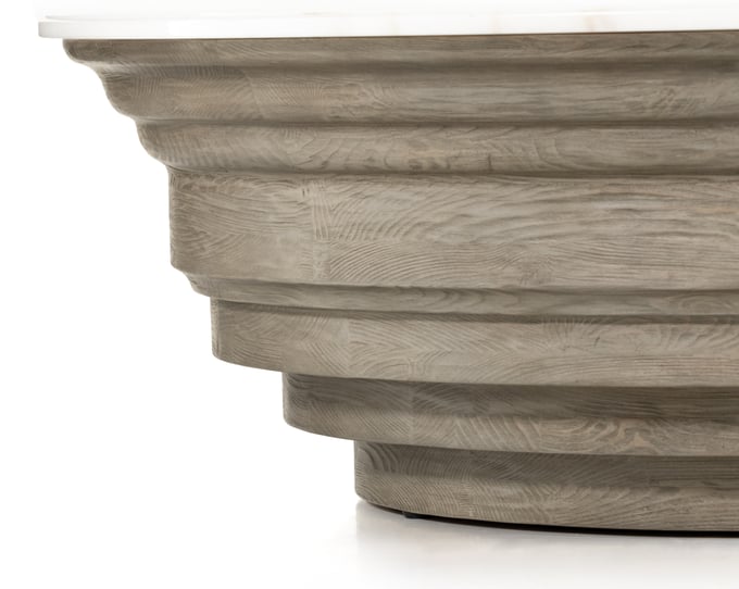 Four Hands Caldwell Stone Coffee Table - Thumbnail 4