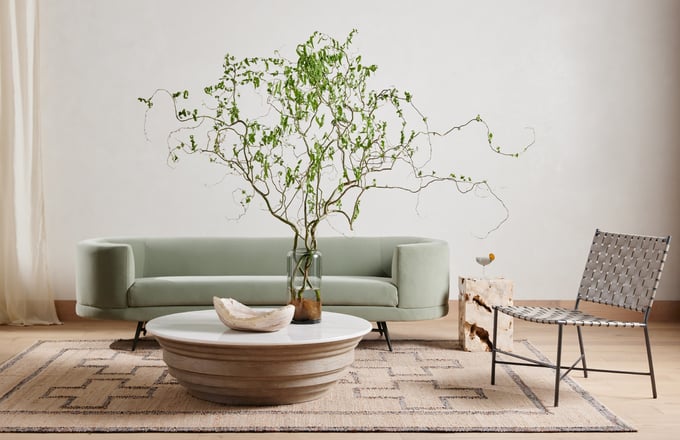 Four Hands Caldwell Stone Coffee Table - Thumbnail 5