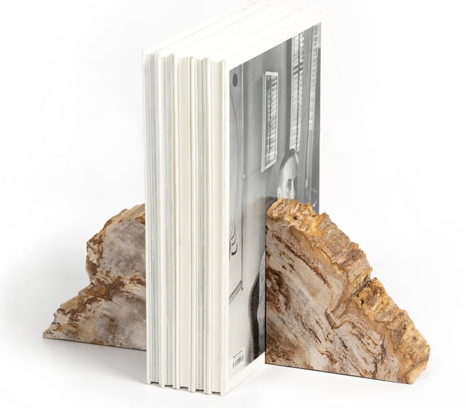Petrified Wood Book Ends - Thumbnail 2