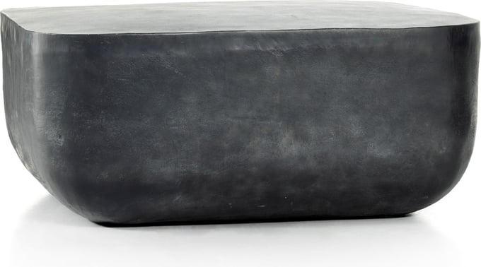 Basil Cast Aluminum Square Outdoor Coffee Table - Thumbnail 2