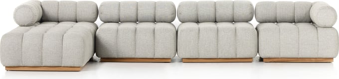 Roma Outdoor 4PC Sectional W/Ottoman - Thumbnail 2