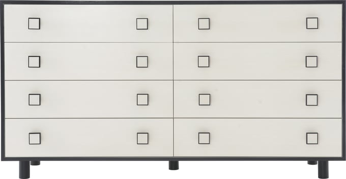 Bernhardt Silhouette 8 Drawer Dresser with Square Hardware - Thumbnail 2