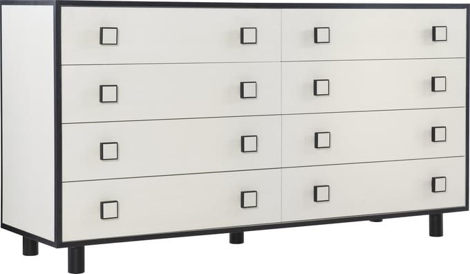 Bernhardt Silhouette 8 Drawer Dresser with Square Hardware
