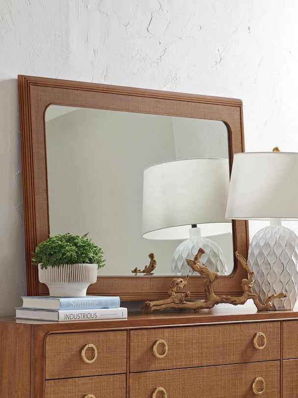 Tommy Bahama Raffia Mirror - Thumbnail 2
