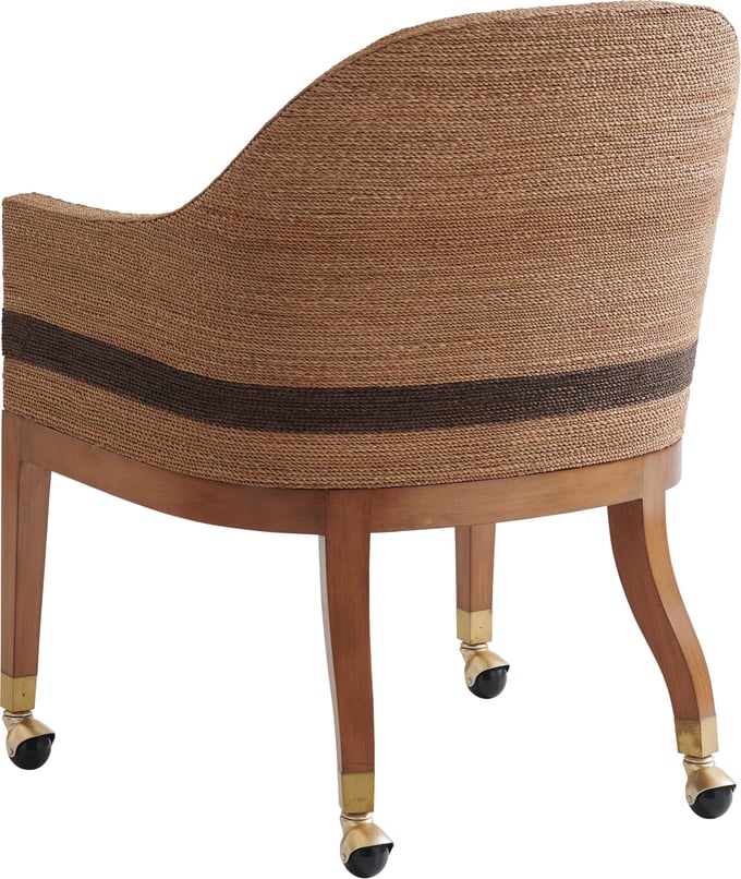 Dorian Woven Striped Arm Chair - Thumbnail 5