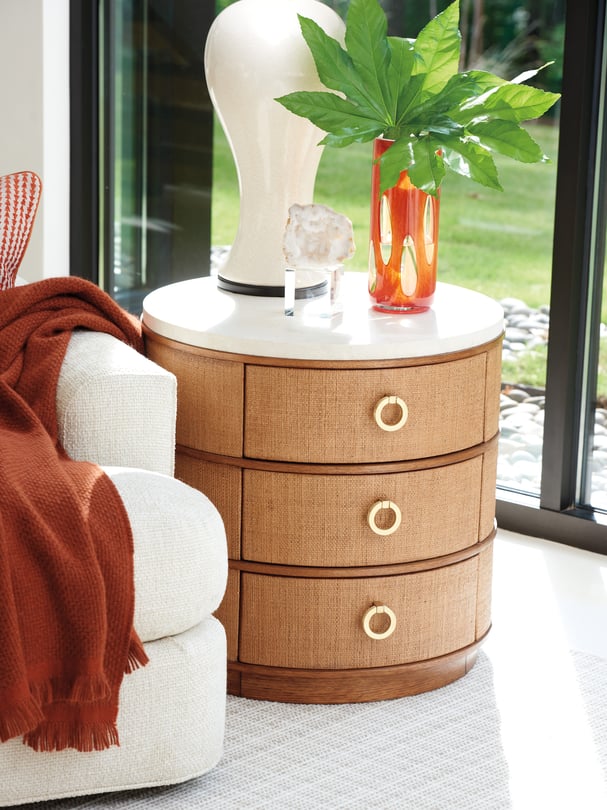 Banning Raffia Lamp Table - Thumbnail 3