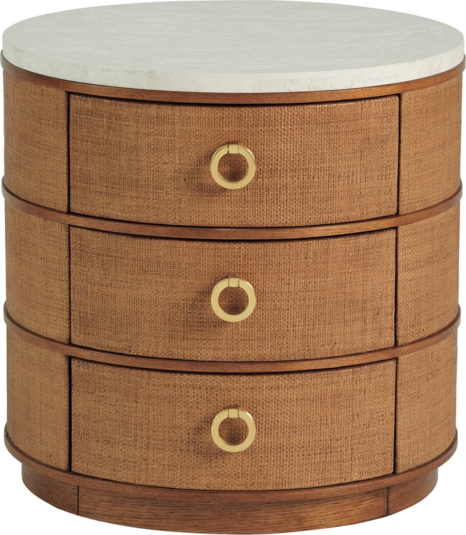 Banning Raffia Lamp Table