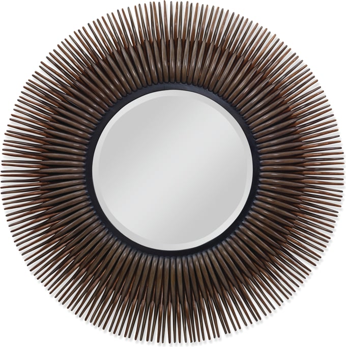 Century Furniture Rattan Burst Mirror