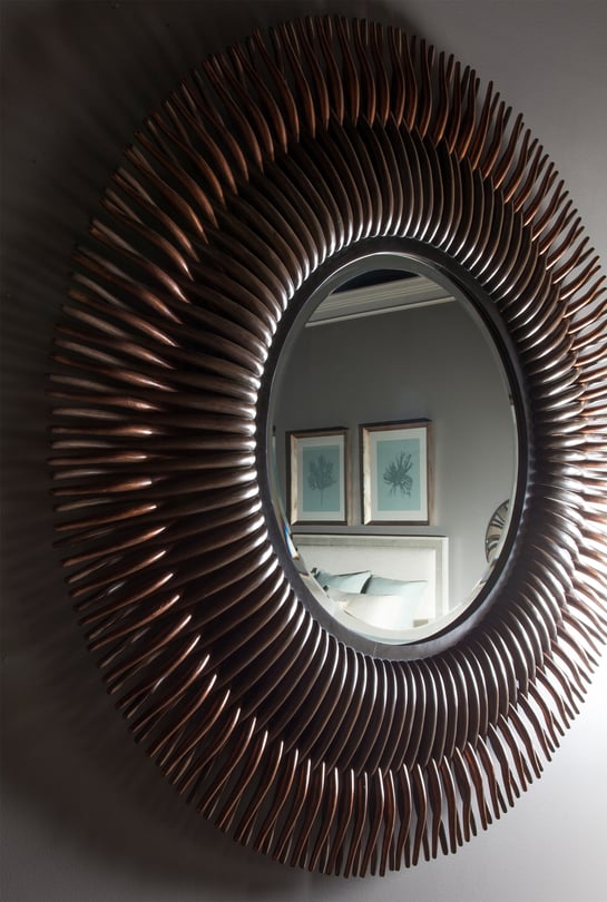 Century Furniture Rattan Burst Mirror - Thumbnail 2