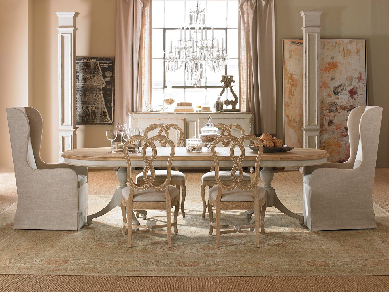 Century Furniture Madeline Double Pedestal Table | Layla Grayce