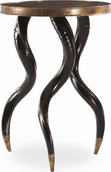 Faux Horn Chairside Table