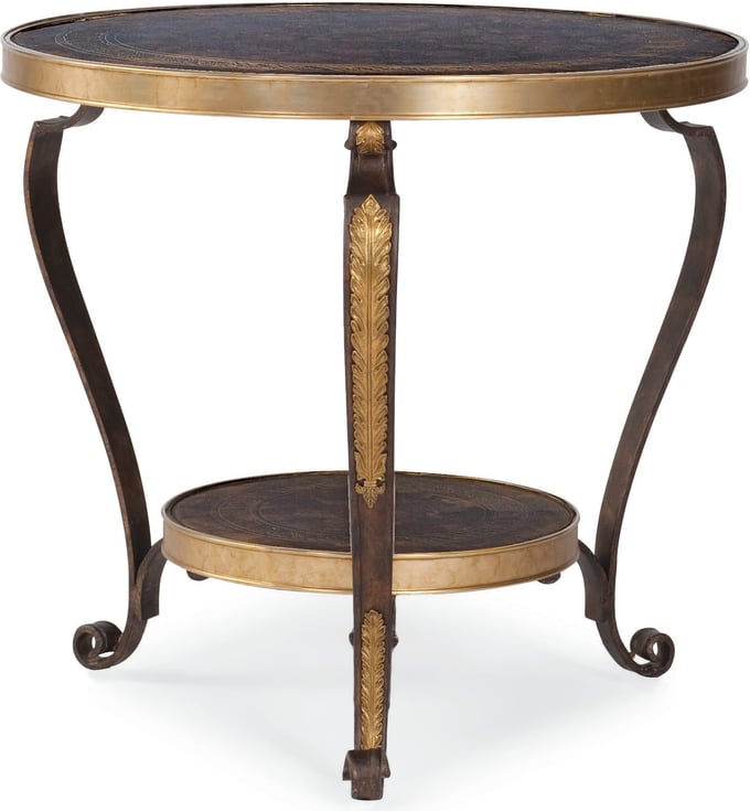 Antiqued Finish Lamp Table