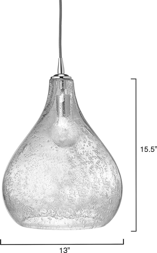 Cut Glass Curved Pendant - Thumbnail 2