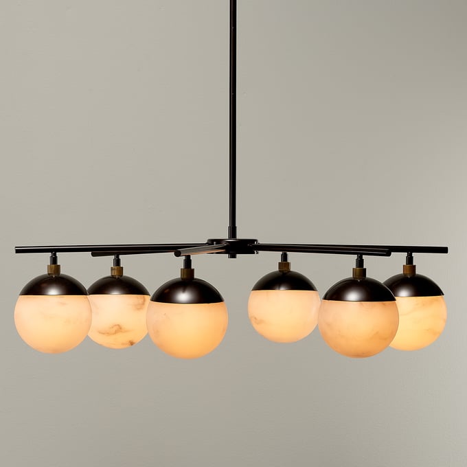 Metro Six Light Chandelier - Thumbnail 4