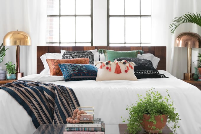 Copper bed throw hot sale