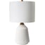 Body: White, Shade: White, Finial: Metallic - Nickel, Harp: Metallic - Nickel, Cord: Translucent