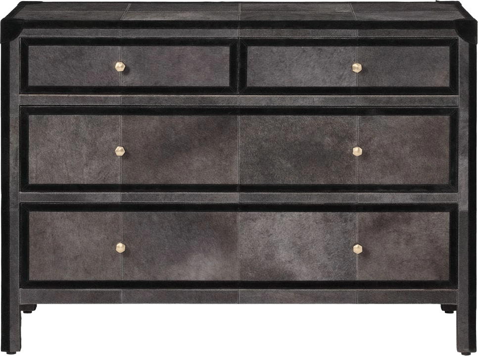 Black cheap suede dresser